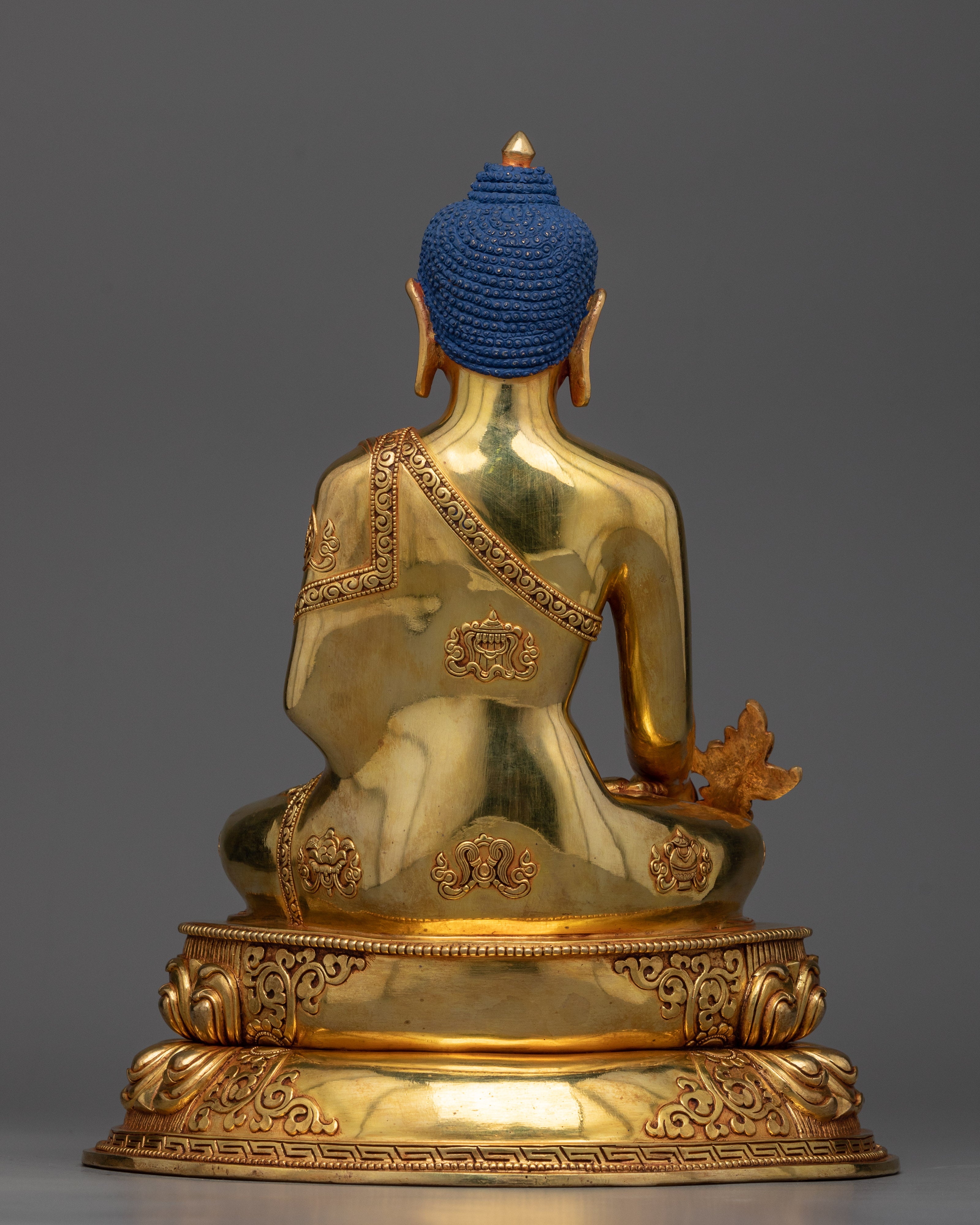 Healing Buddha Bhaisajyaguru Statue | Himalayan Handmade Glossy Sculptures