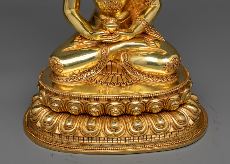 Buddha Amida Statue | Radiant Golden Sculpture