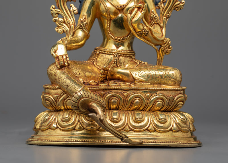 The Buddhist Goddess Statue, Green Tara | Himalayan Traditional Sculpture