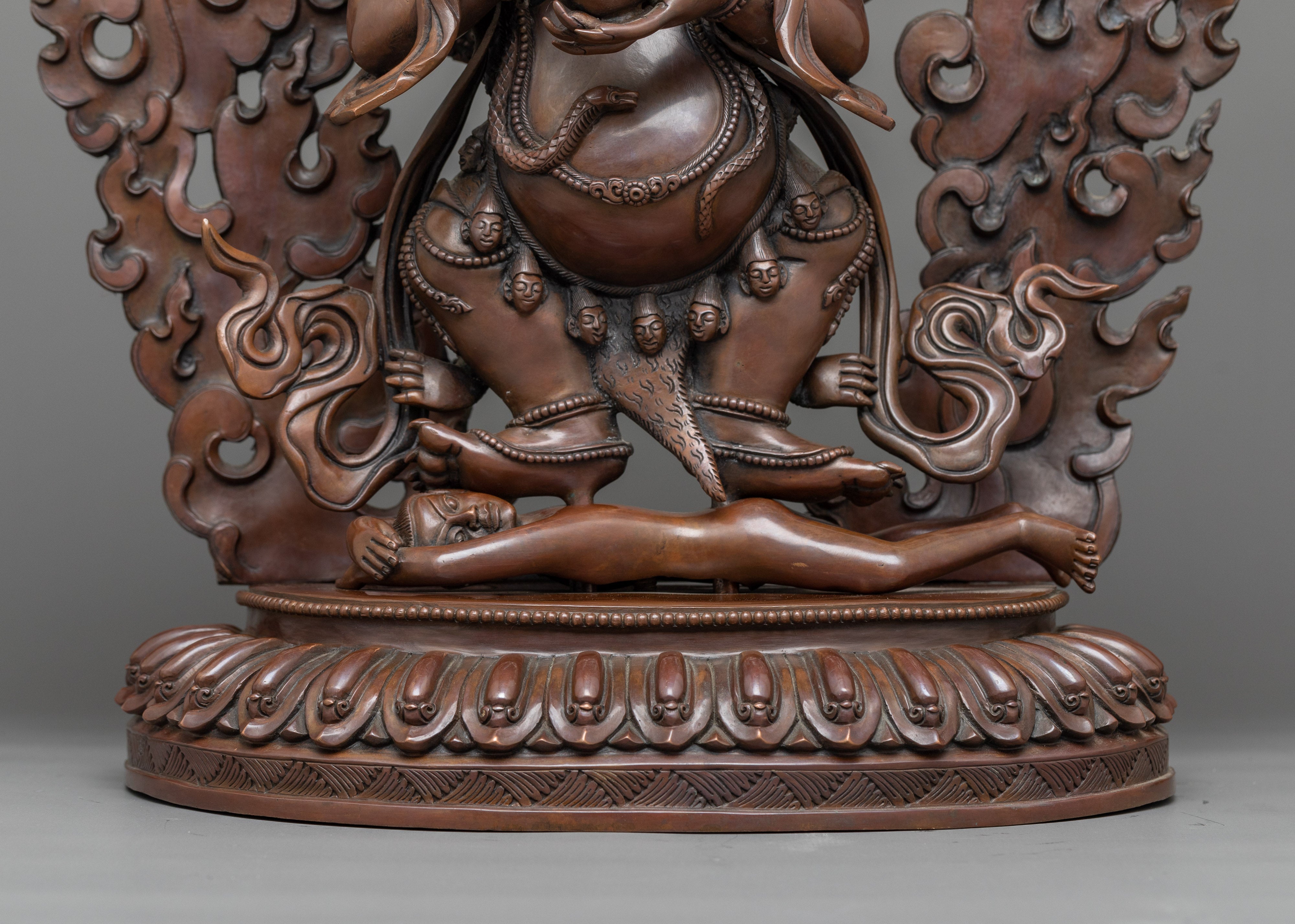 Sakyapa Mahakala Sculpture | The Protector's Grand Statue