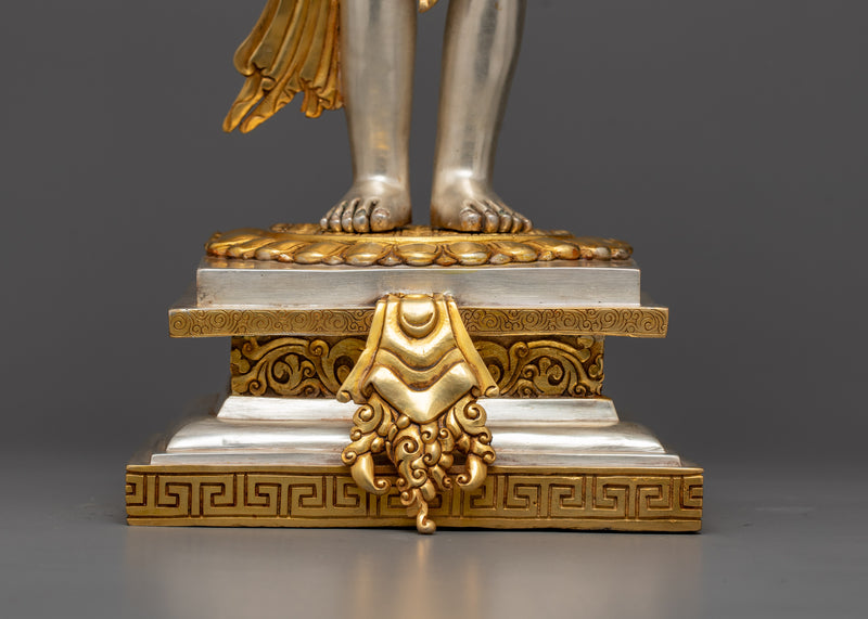 Standing Green Tara Idol | Divine Guardian Sculpture