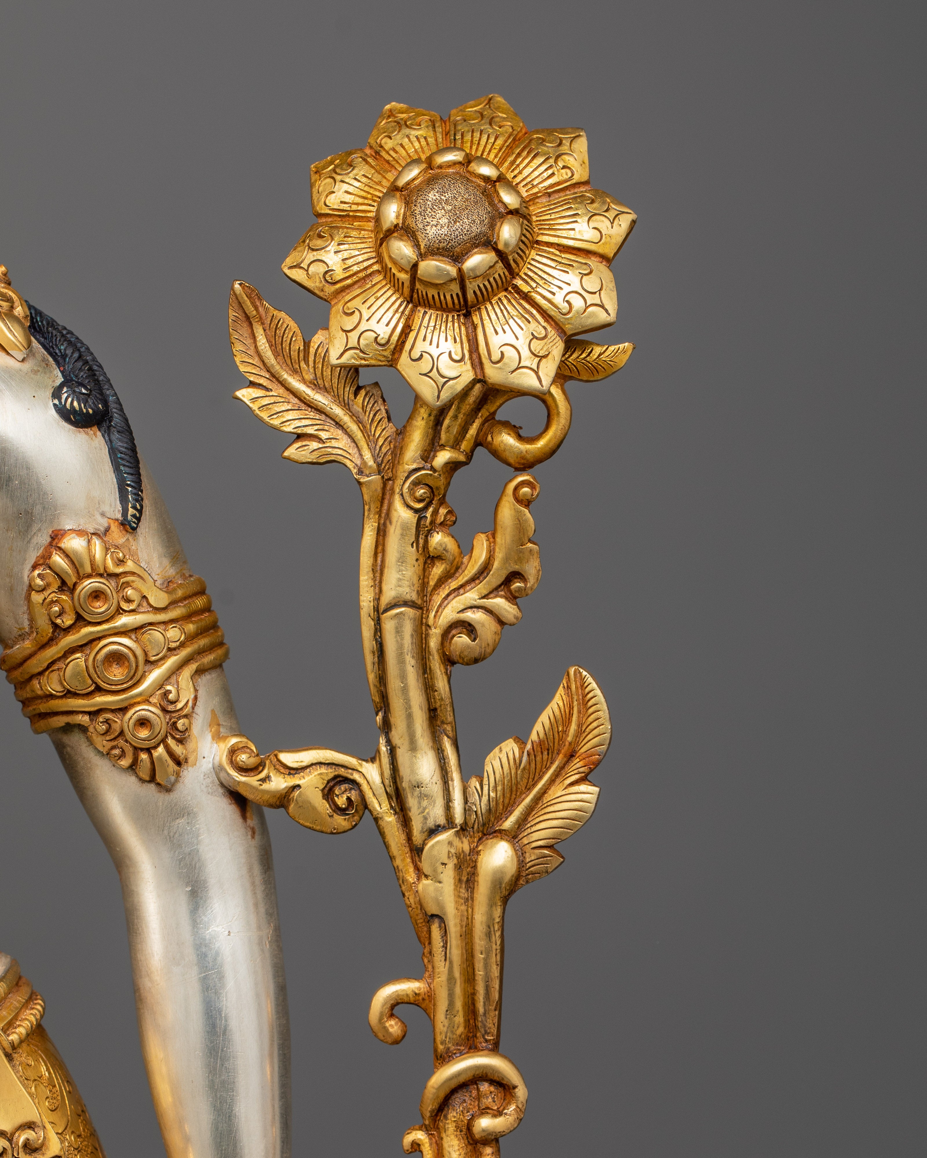 Standing Green Tara Idol | Divine Guardian Sculpture