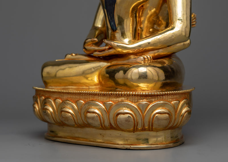Samantabhadra and Samantabhadri Sculpture | Divine Union in 24K Gold