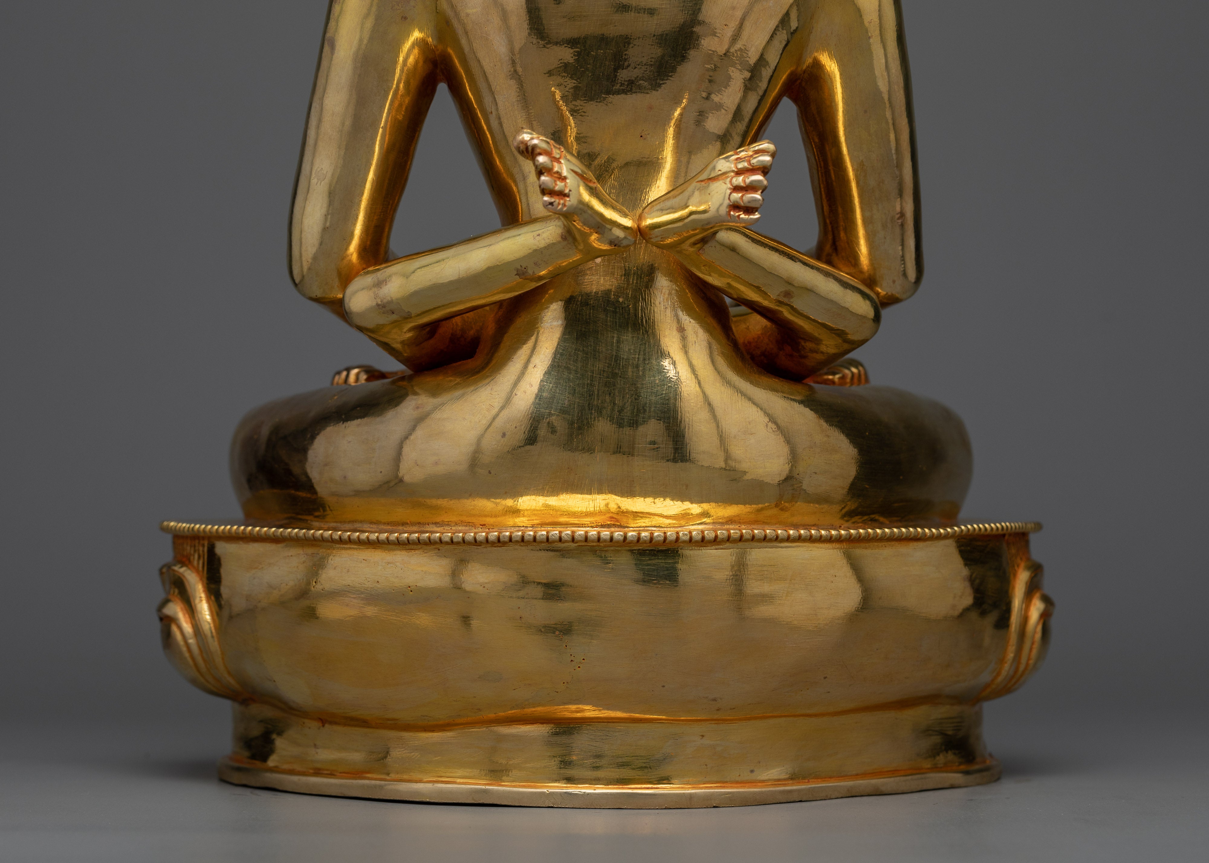 Samantabhadra and Samantabhadri Sculpture | Divine Union in 24K Gold