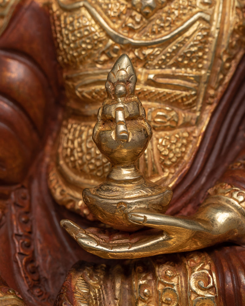 Golden Buddha Padmasambhava Statue | Buddhism Spiritual Radiance