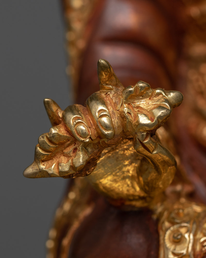 Golden Buddha Padmasambhava Statue | Buddhism Spiritual Radiance