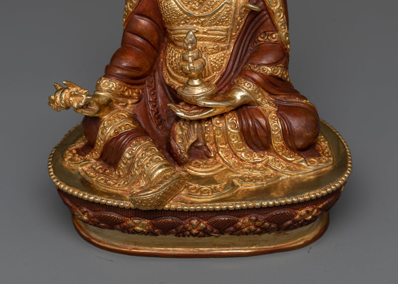 Golden Buddha Padmasambhava Statue | Buddhism Spiritual Radiance