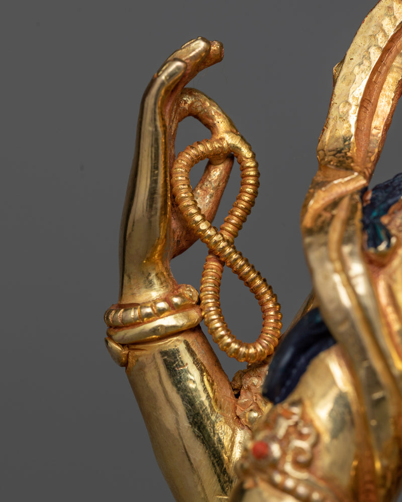 Enlightening Saraswati Art | 24K Gold Gilded Elegance Statue