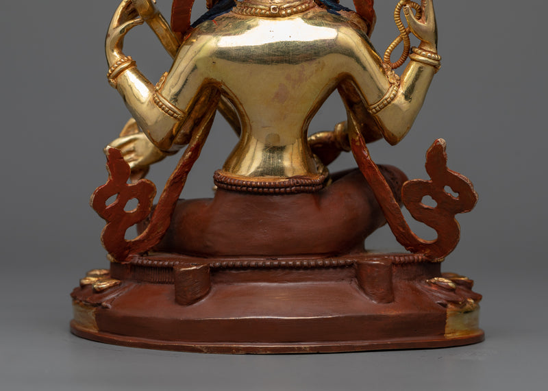 Enlightening Saraswati Art | 24K Gold Gilded Elegance Statue