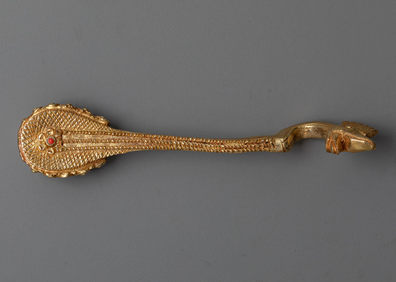 Enlightening Saraswati Art | 24K Gold Gilded Elegance Statue