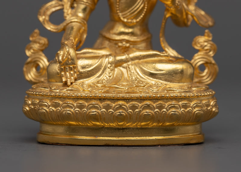 Small Scale 5 Bodhisattva Set in 24K Gold | Divine Quintet For Altar Box