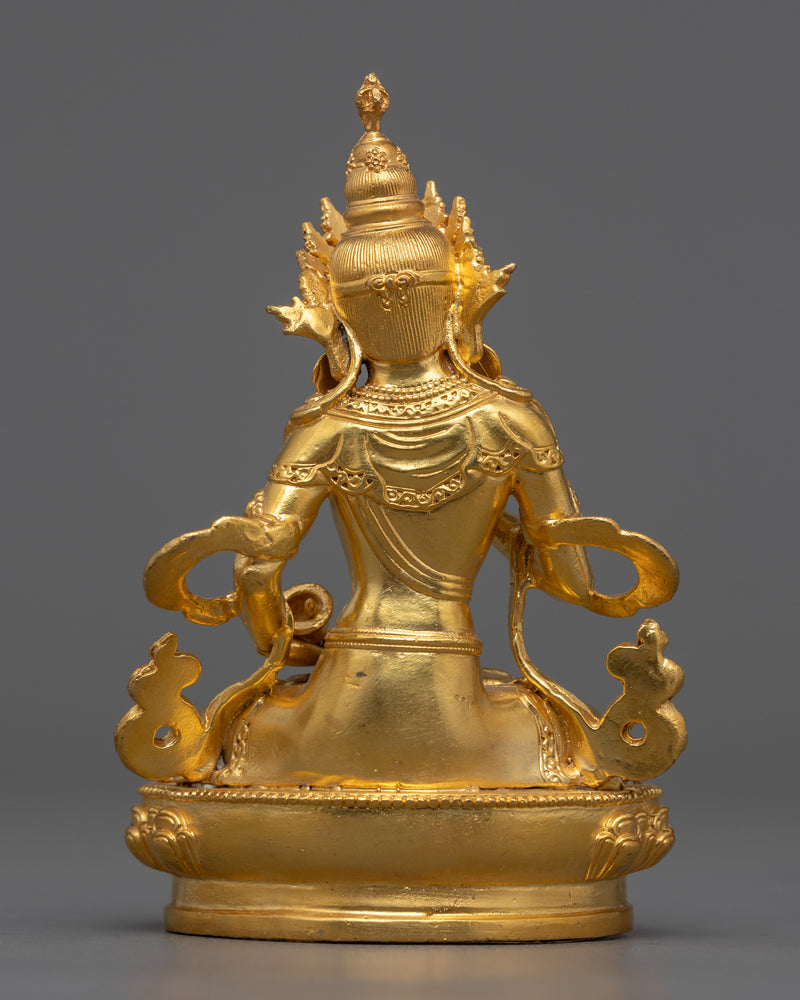 Small Vajrasattva Statue | 24K Gold Electroplated Purity