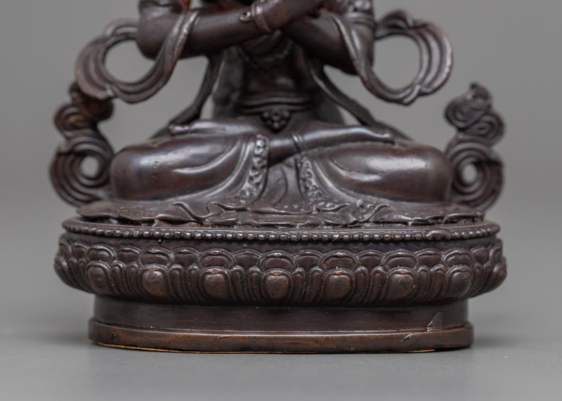 Small Bodhisattva Set in Oxidized Copper | Sacred Ensemble