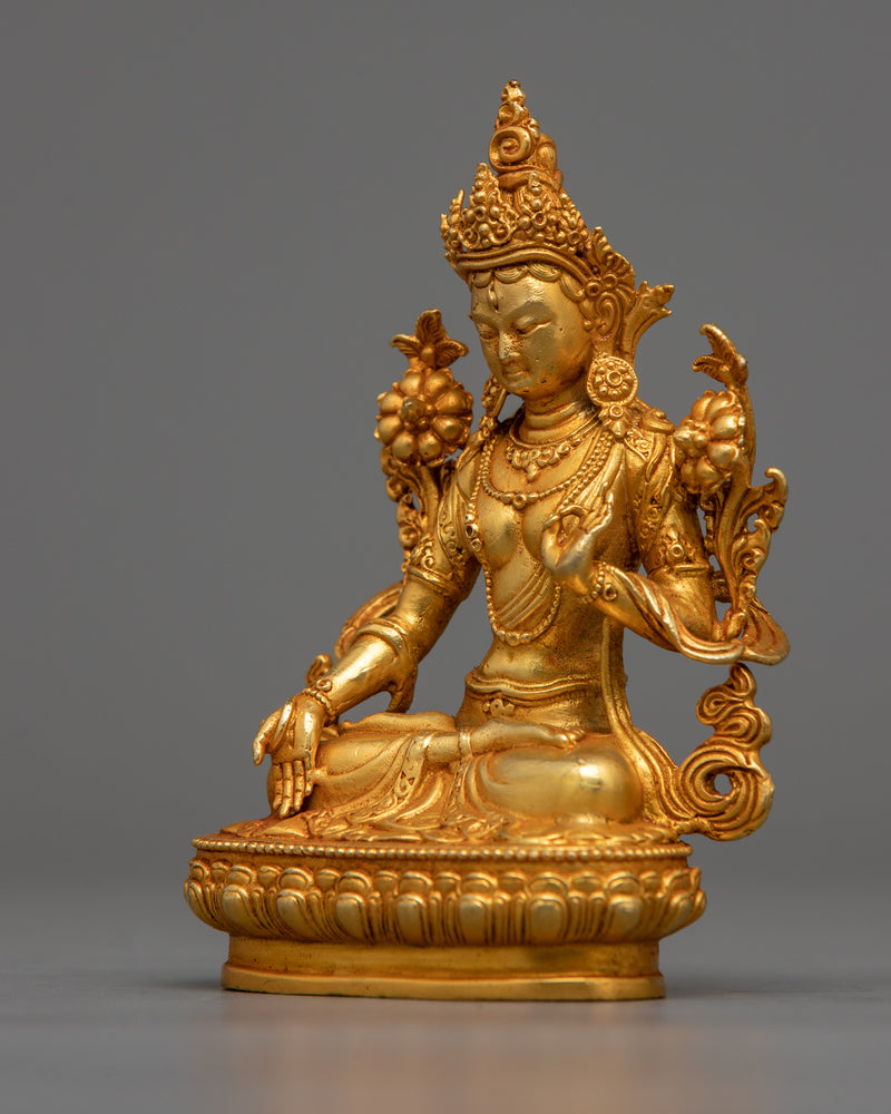 miniature-white-tara-statue