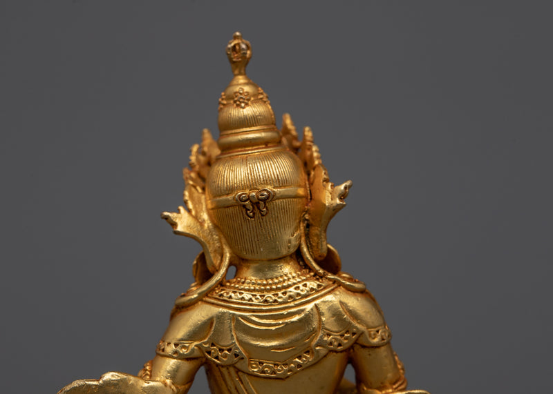 Miniature Vajrasattva Statue | 24K Gold Electroplated Purity