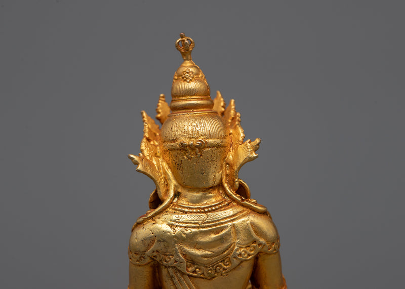 Miniature Vajradhara Statue | 24K Gold Electroplated Essence of Buddhahood