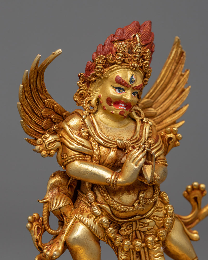 Small Statue of Vajrakilaya | 24K Gold Electroplated Spiritual Warrior