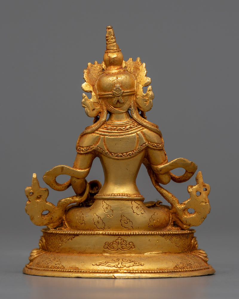 Small Statue of Vajrasattva | 24K Gold Electroplated Symbol of Purification