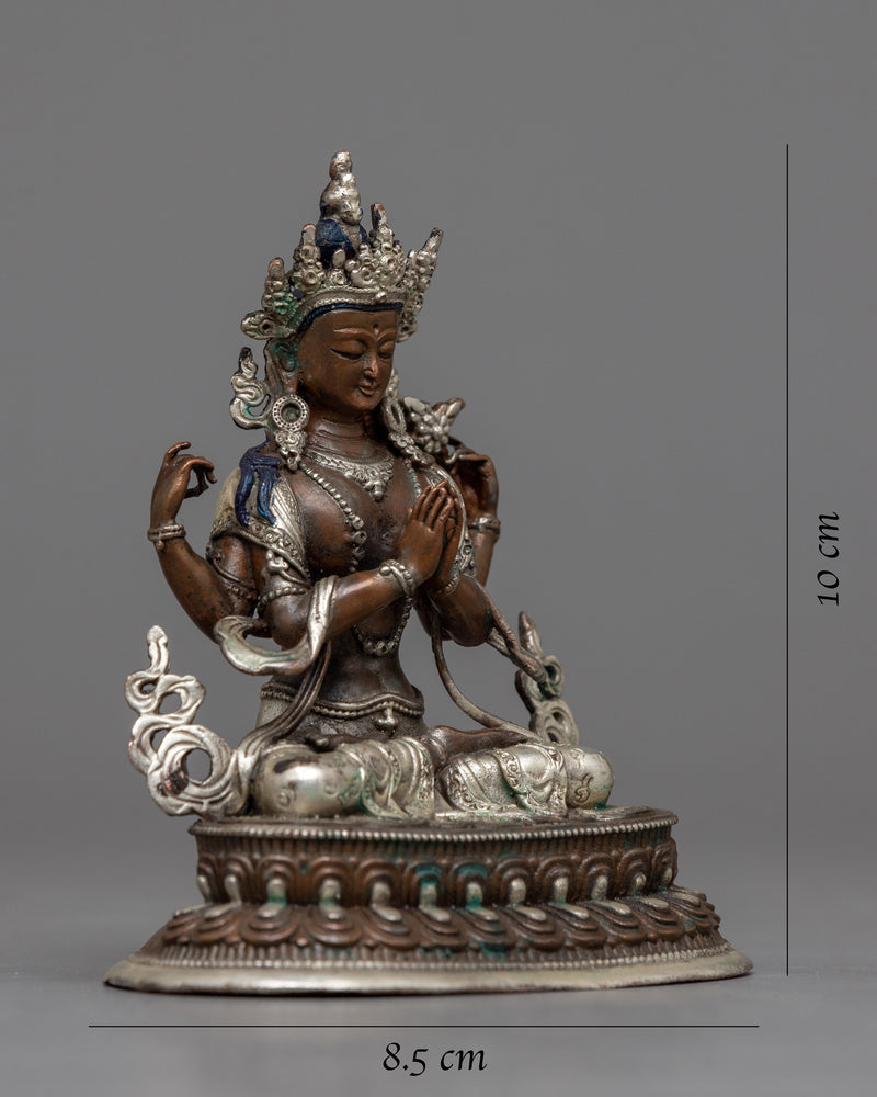 miniature-statue of chenrezig 