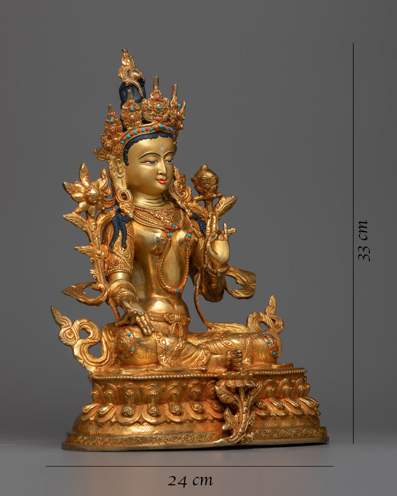 green-tara-goddess-statue-for-buddhism-shrine