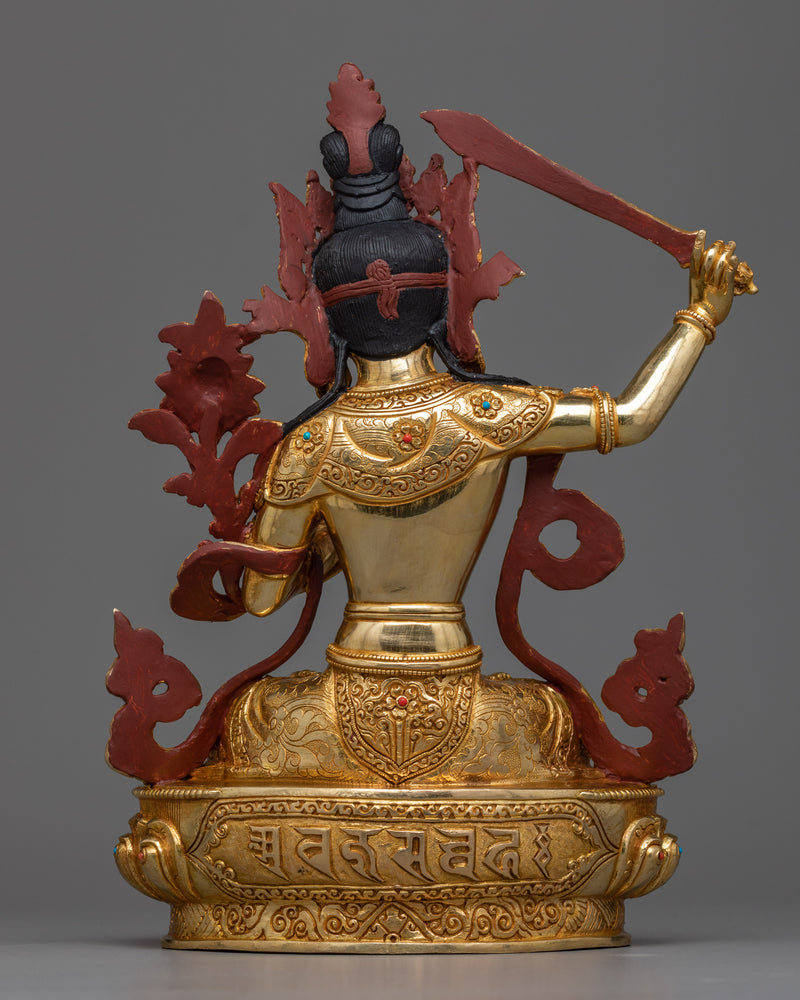 Manjushri God Sculpture | Traditional Nepalese Art
