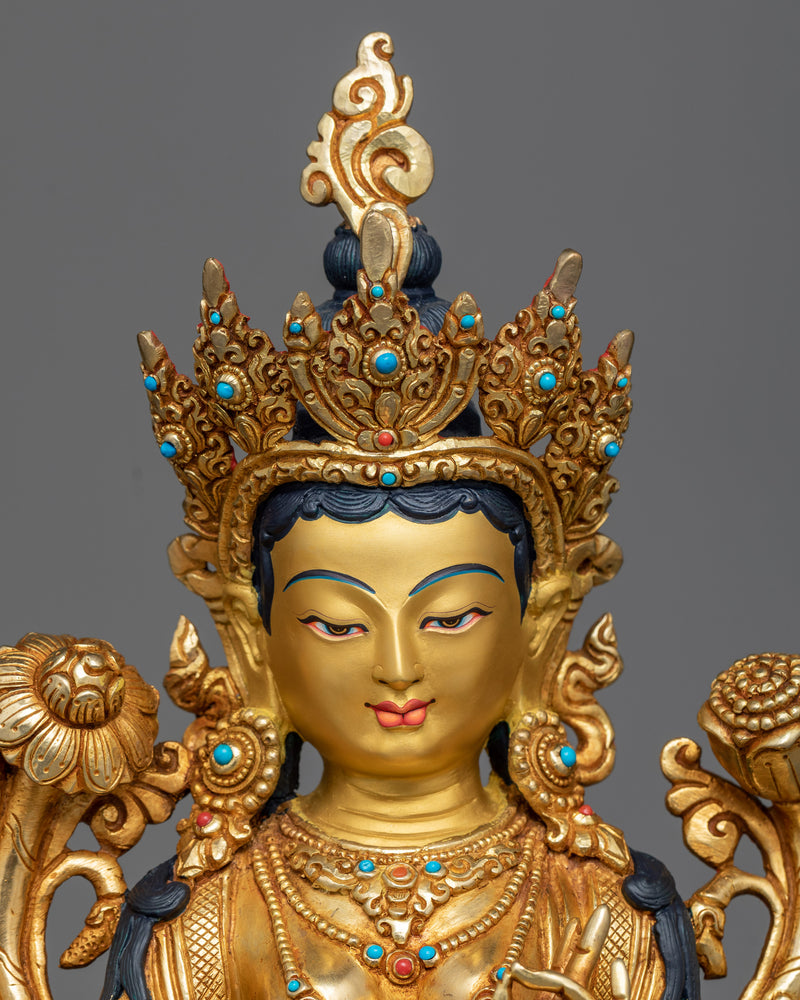 goddess-green-tara-buddhism-statue