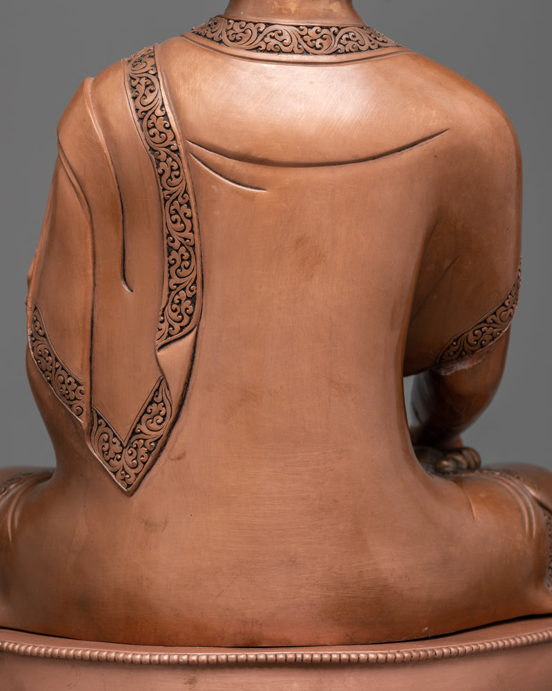 Buddha Shakyamuni Oxidized Statue | Timeless Serenity in Copper
