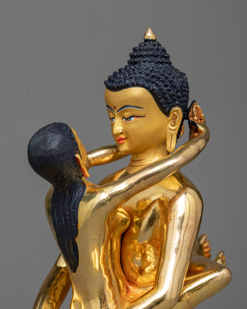 Samantabhadra Bodhisattva with Consort Statue | Union of Wisdom and Compassion