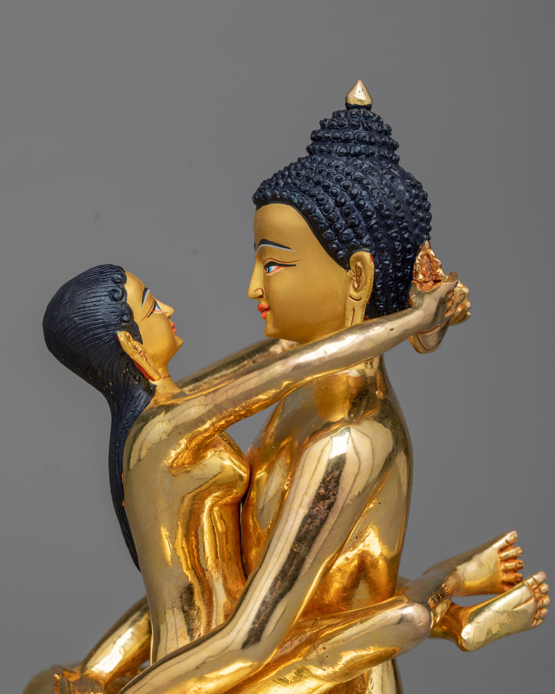 Samantabhadra Bodhisattva with Consort Statue | Union of Wisdom and Compassion