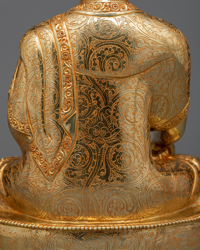 Buddha Shakyamuni Practice Statue | Golden Beacon of Enlightenment
