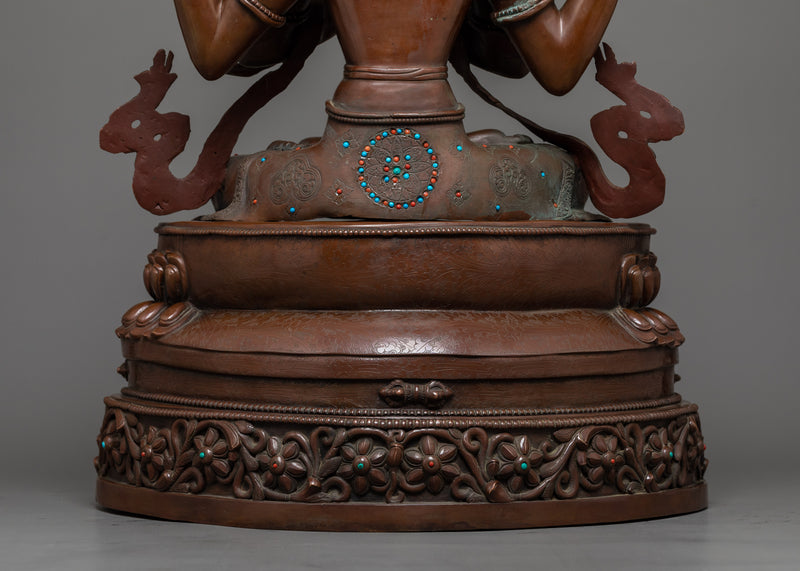 Majestic Buddha of Compassion Chenrezig Statue | Embodiment of Compassion and Mercy