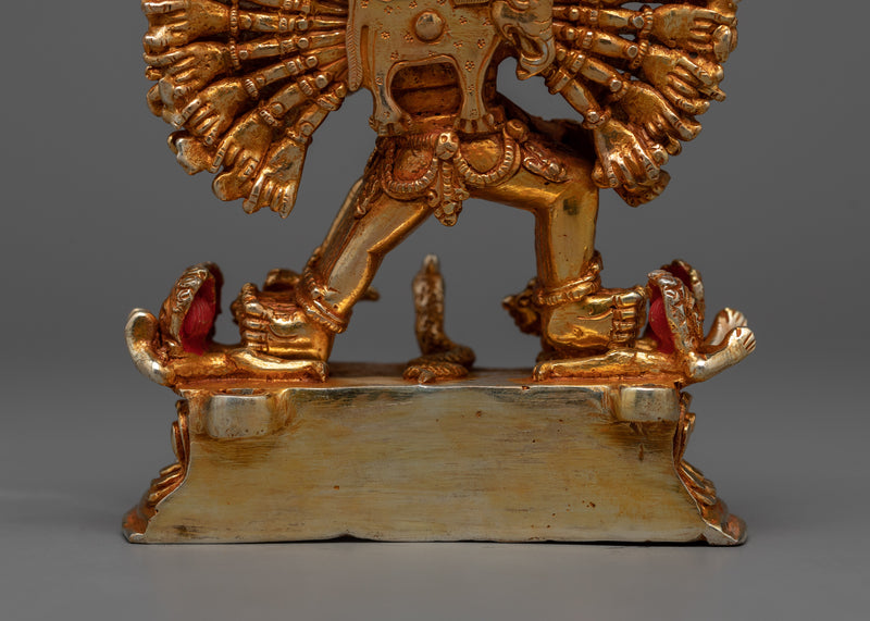 Majestic Manjushri Yamantaka |24K Gold Gilded Statue
