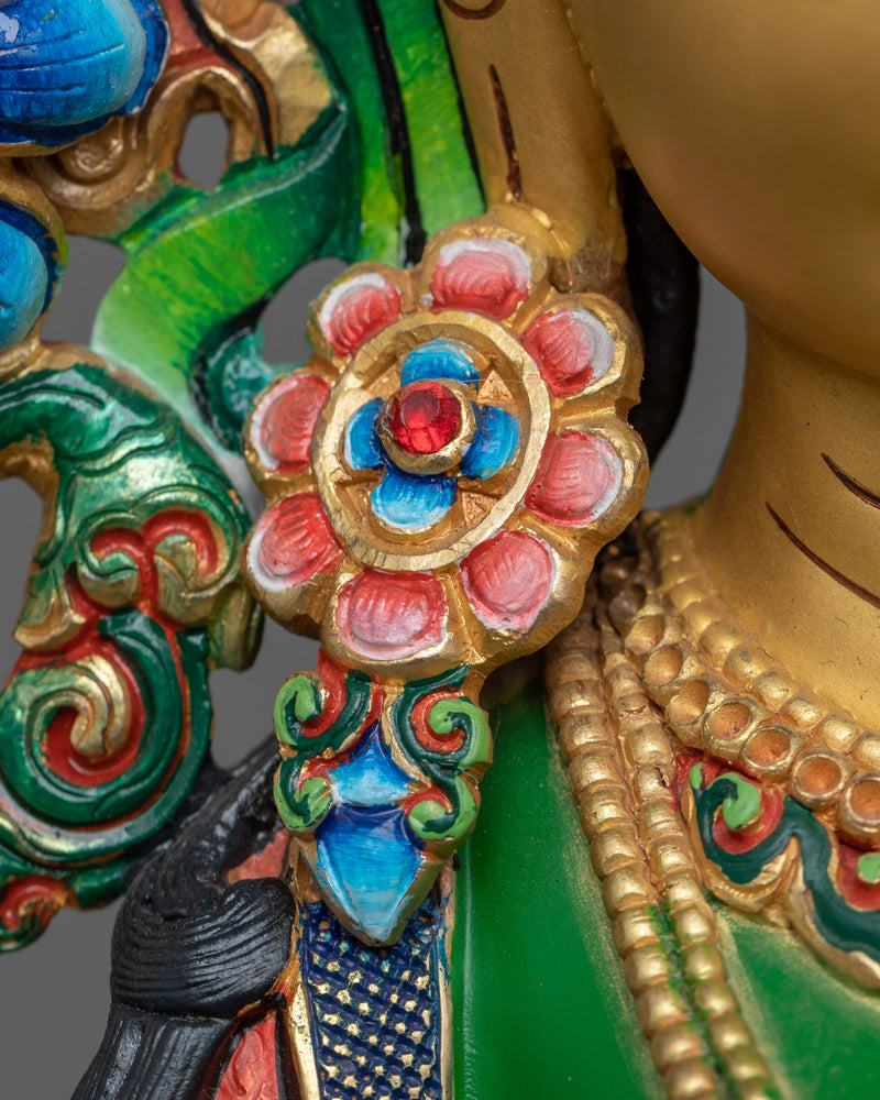 Green Tara Bodhisattva Sculpture | Embodiment of Compassion