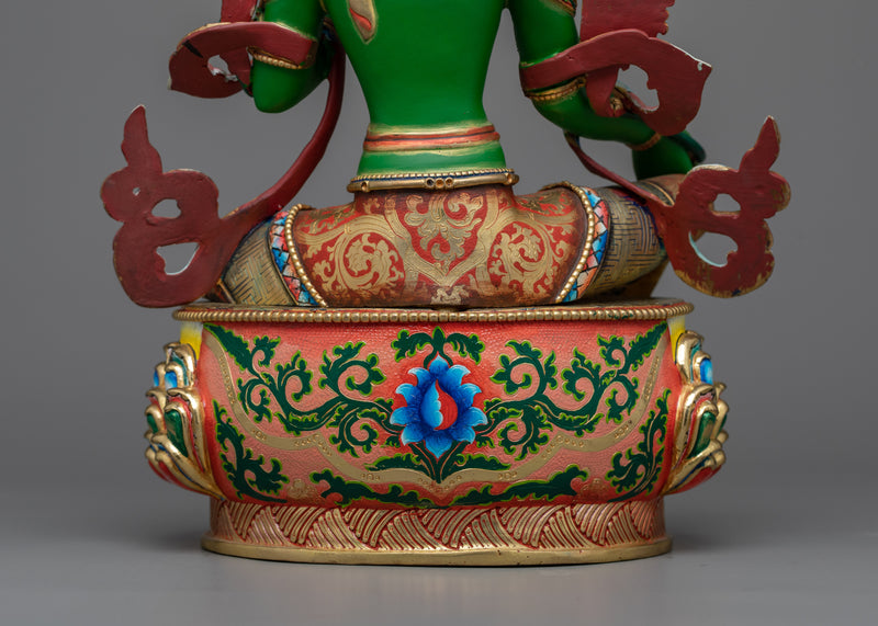 Green Tara Bodhisattva Sculpture | Embodiment of Compassion