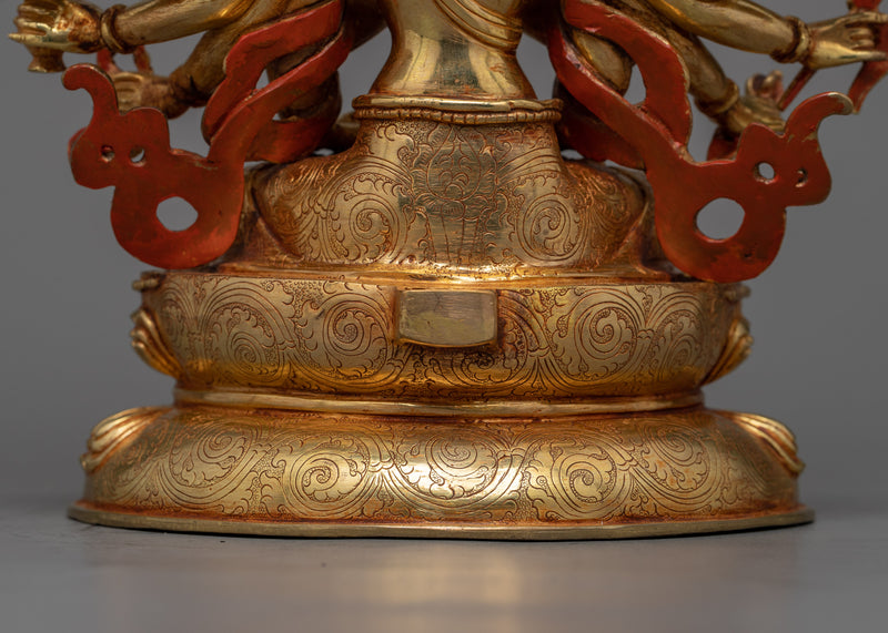 Cundi Bodhisattva Statue | 24K Gold Gilded Sculpture