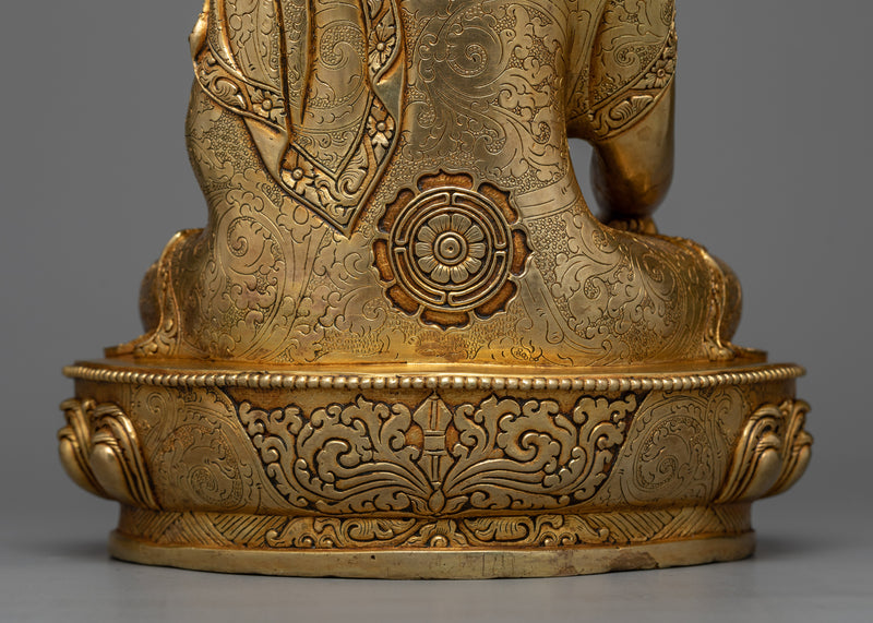24K Gold-Gilded Shakyamuni Buddha Statue | A Symbol of Enlightenment