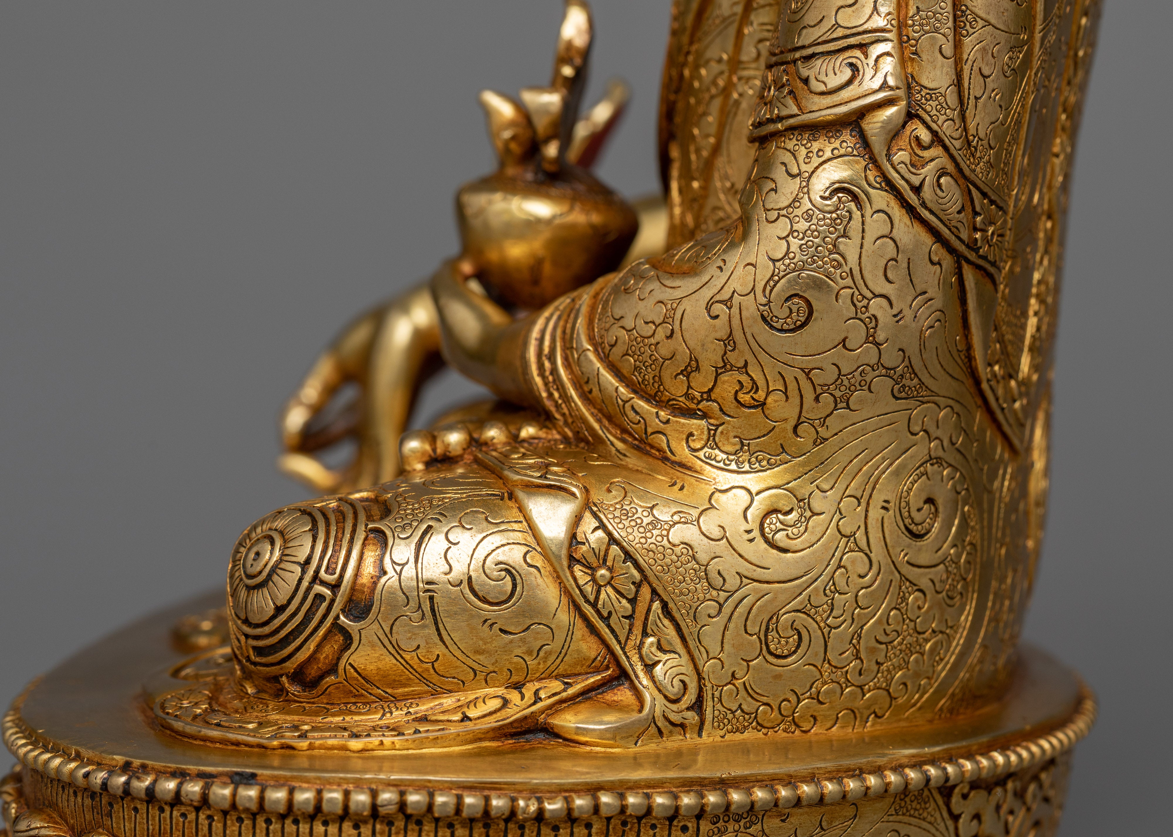 24K Gold-Gilded Medicine Buddha Statue | Beacon of Healing and Wellbeing