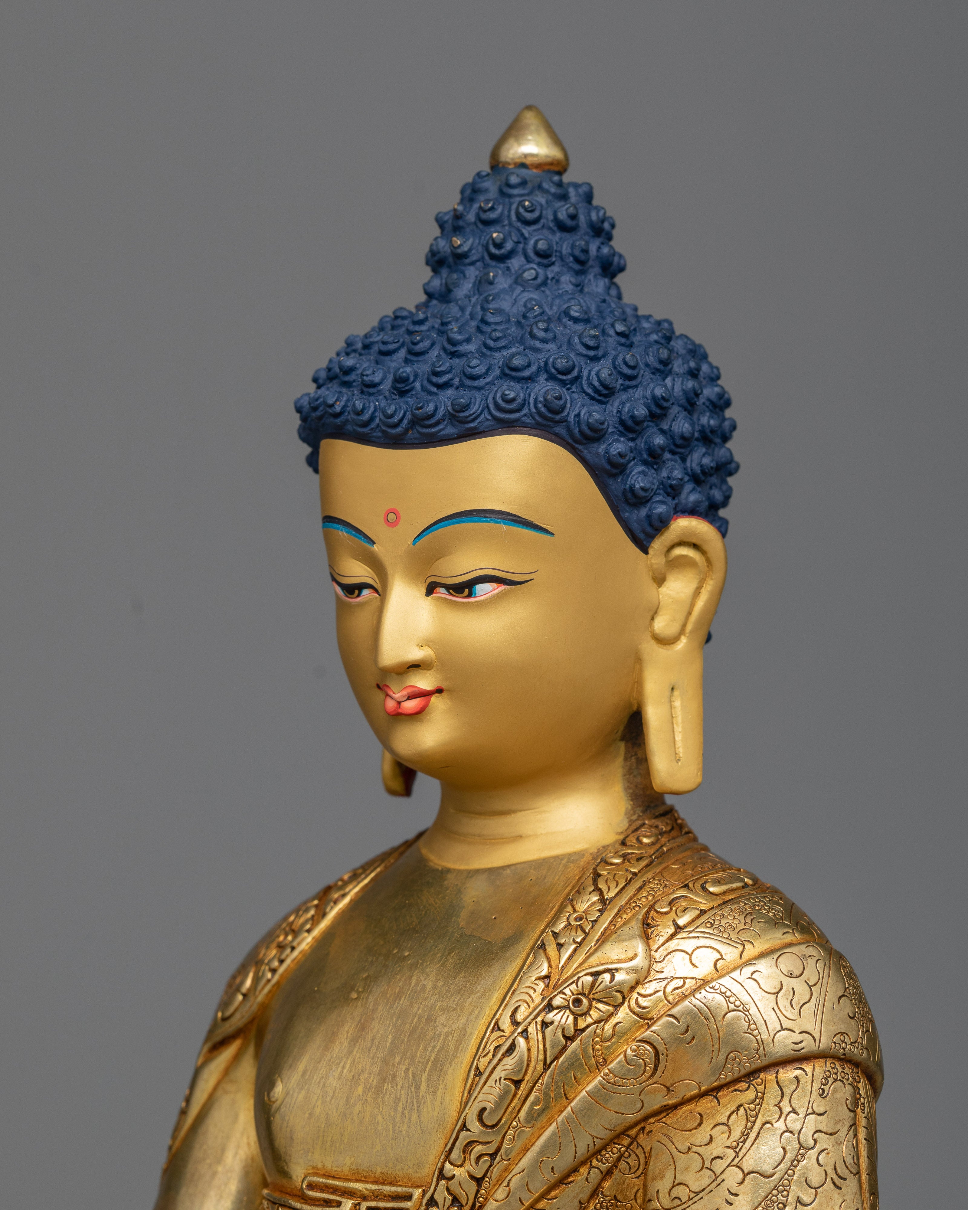 24K Gold-Gilded Medicine Buddha Statue | Beacon of Healing and Wellbeing