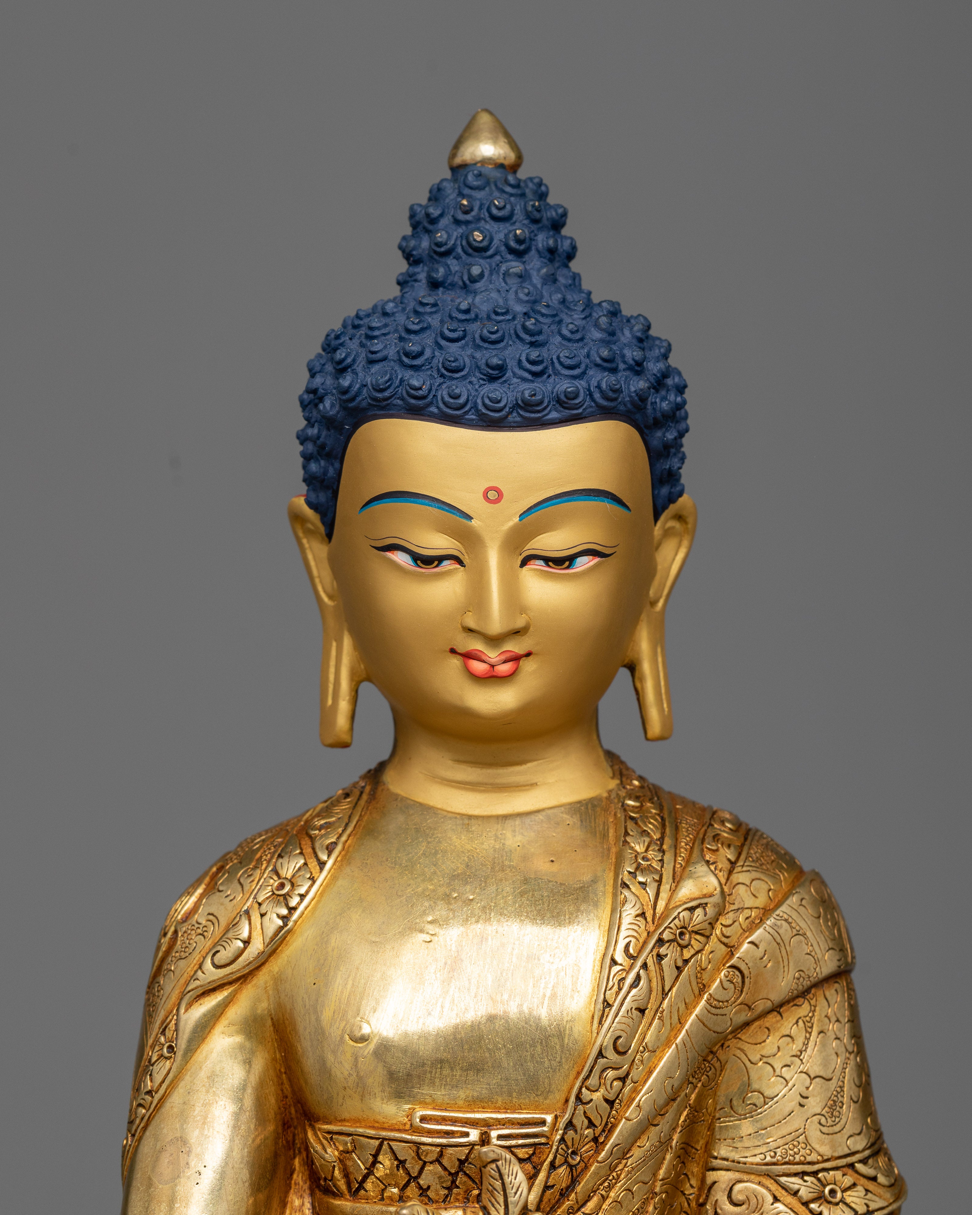 24K Gold-Gilded Medicine Buddha Statue | Beacon of Healing and Wellbeing