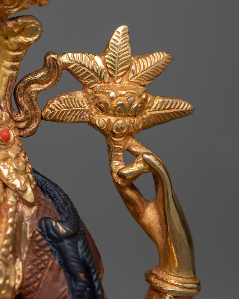 24K Gold-Gilded 4-Arm Chenrezig Bodhisattva Statue | Compassion in Every Direction