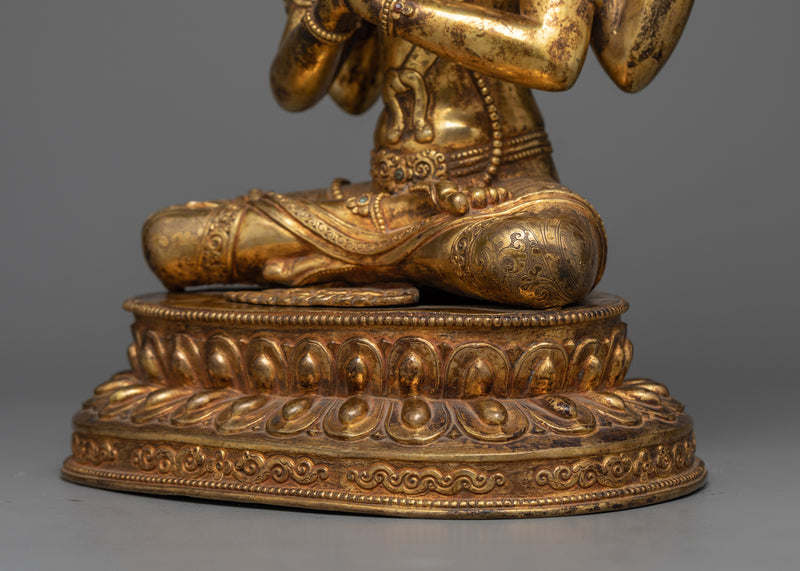 Antique Finished Chenrezi Statue | Embodiment of Infinite Compassion