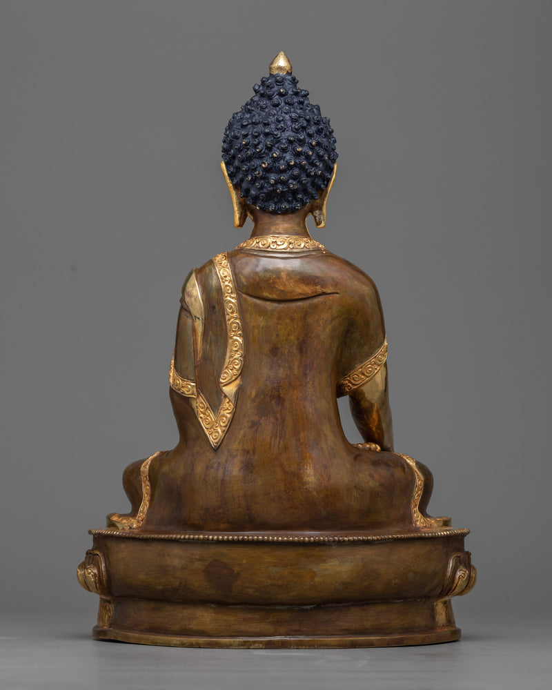 The Buddha Shakyamuni Statue | 24K Gold Gilded Elegance