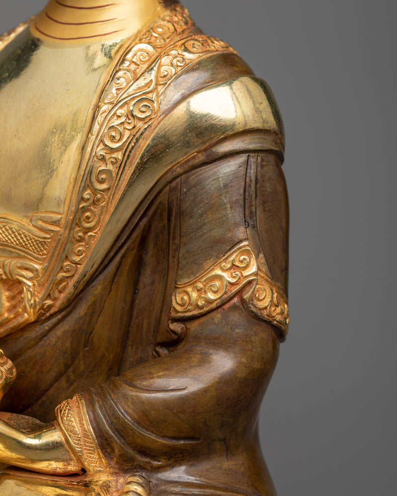 The Buddha Shakyamuni Statue | 24K Gold Gilded Elegance