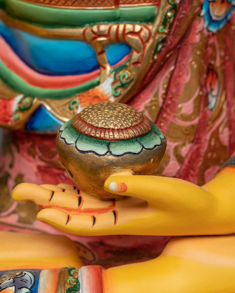 Enlightened One Gautama Buddha | Serene Gold & Acrylic Artistry