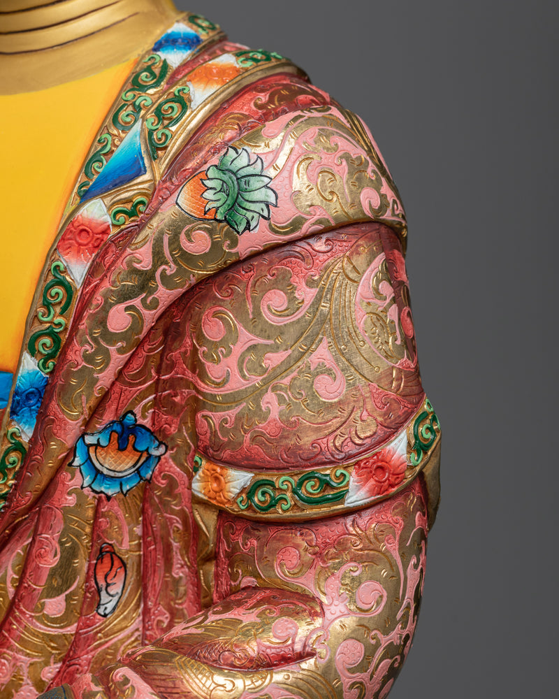 Enlightened One Gautama Buddha | Serene Gold & Acrylic Artistry