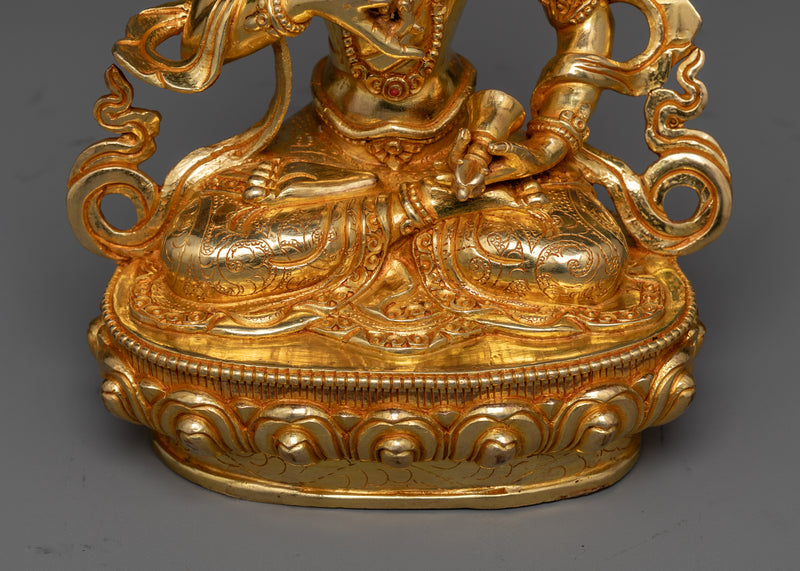 Adi Buddha Vajrasattva Statue | Essence of Purity in 24K Gold Gilded Form