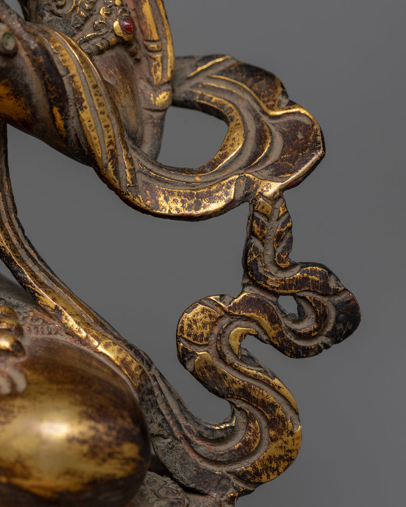 Sita (White) Tara, The Compassionate Deity | Elegantly Gilded Copper Statue