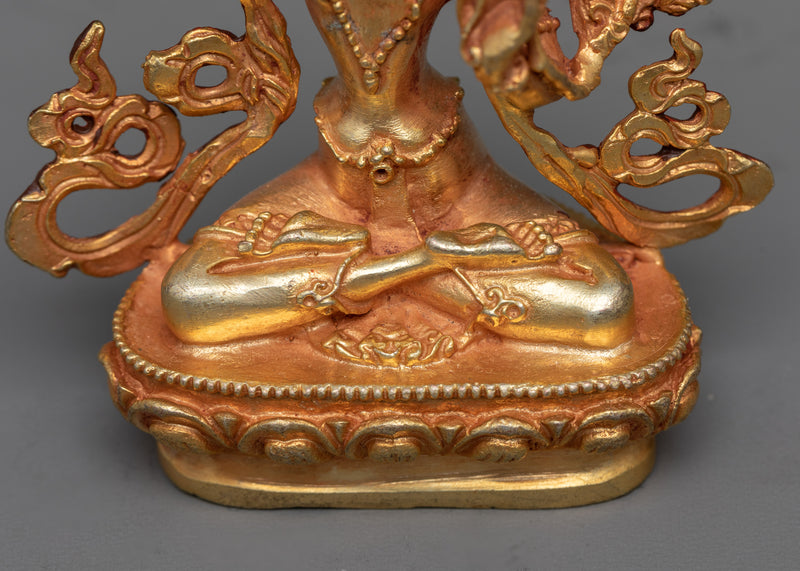 Miniature Bodhisattva Manjushri | Compact Symbol of Divine Wisdom