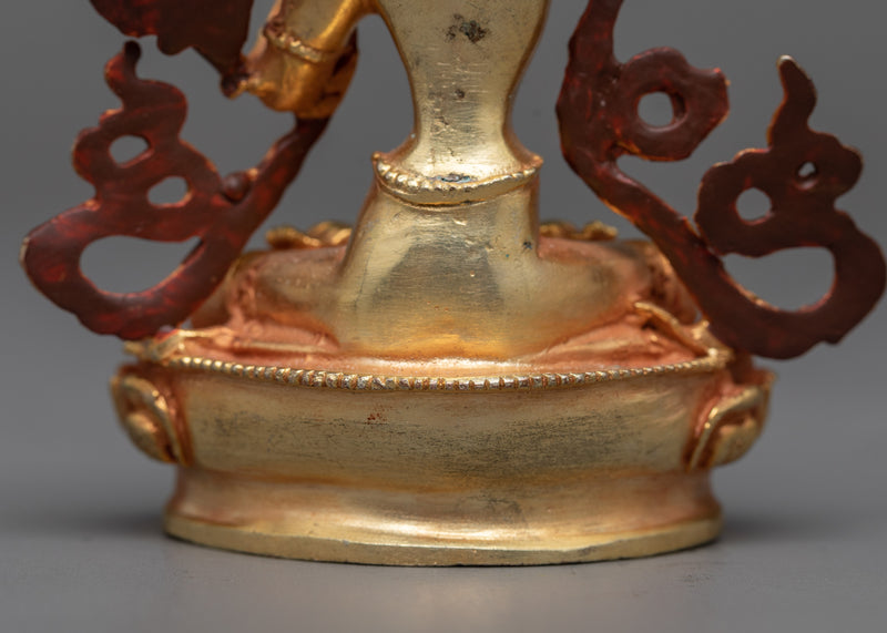 Miniature Bodhisattva Manjushri | Compact Symbol of Divine Wisdom