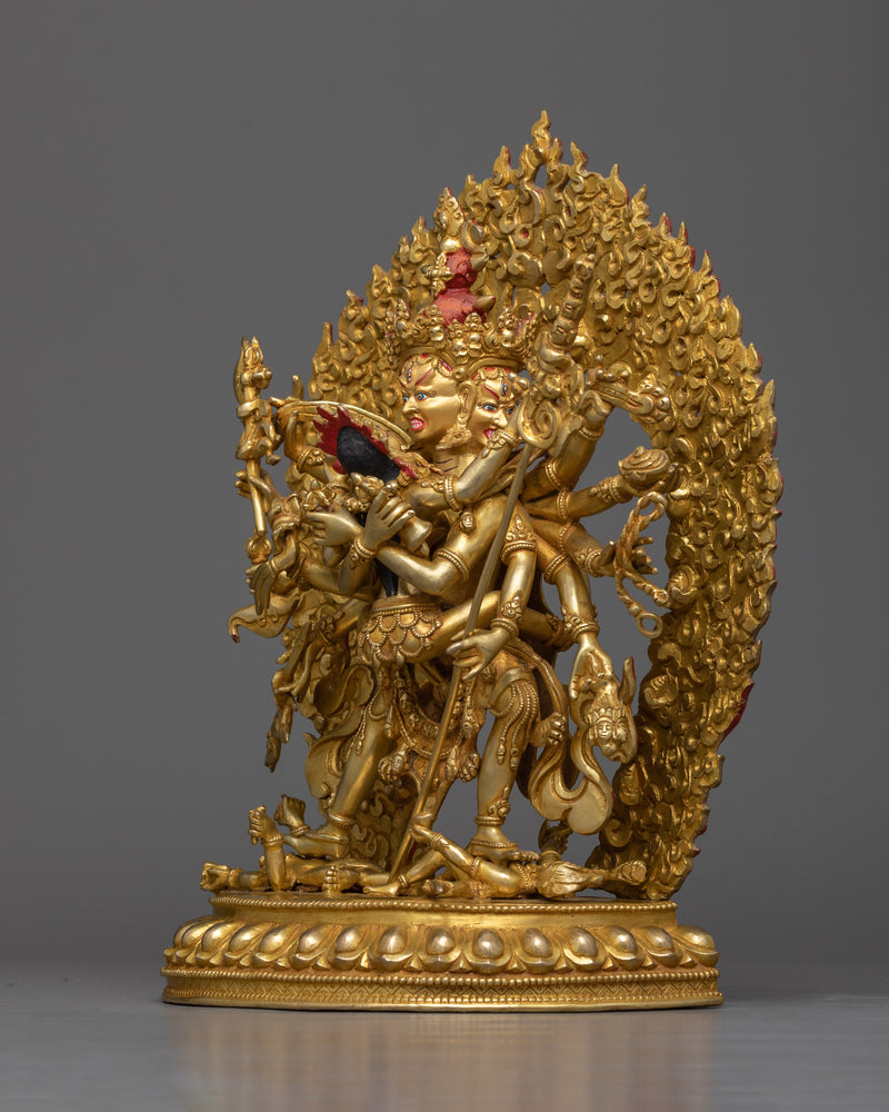 12-armed-chakrasambhara-sculpture